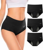 Saliryj Women's Period Underwear Heavy Flow, High Absorbency Cotton Panties LeakProof Postpartum Menstrual Briefs Women Teens