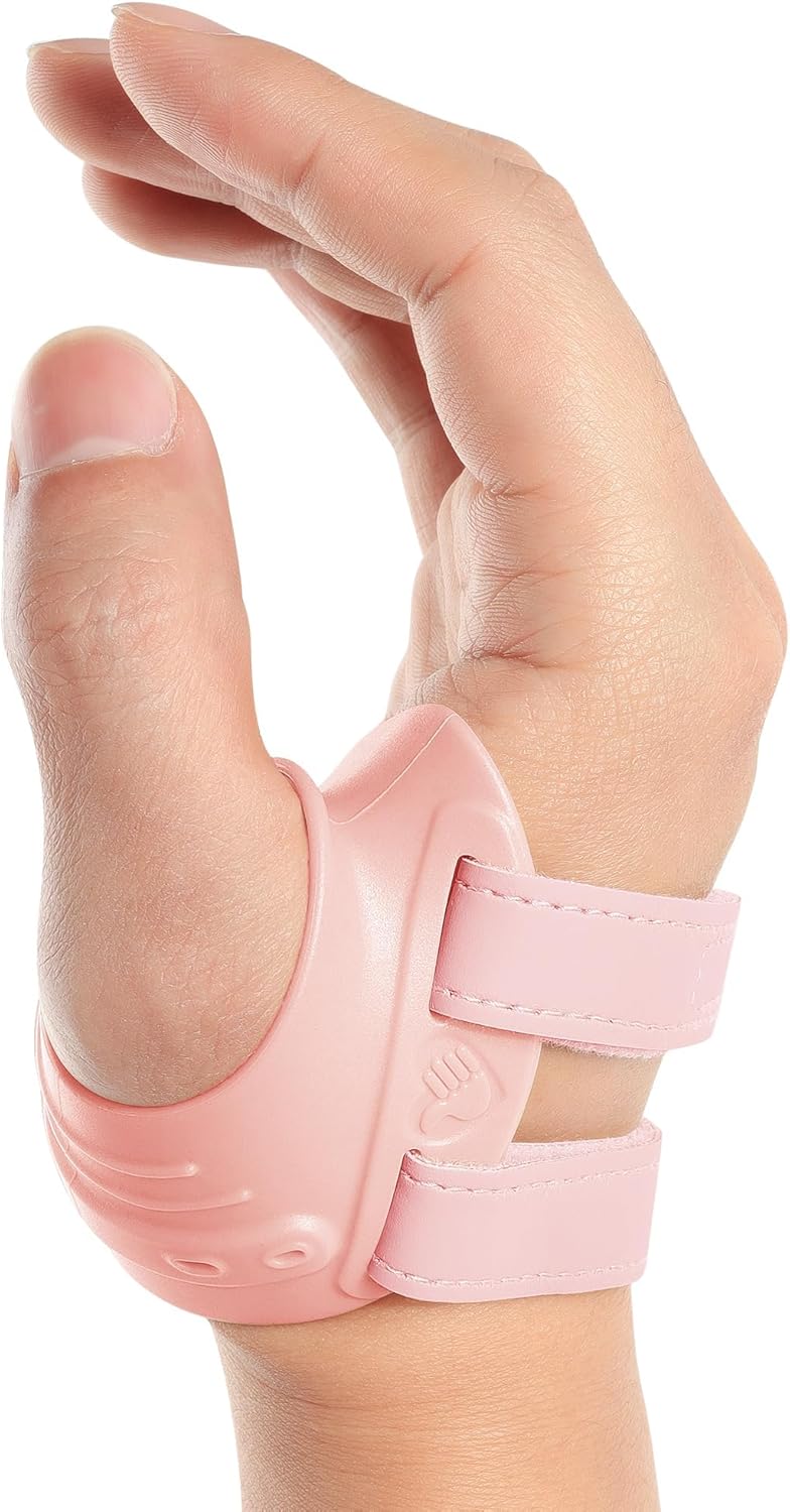 FORTEMOTUS CMC Thumb Brace, Upgrade Thumb Splint for CMC Joint Pain Relief and Support, Osteoarthritis, Tendonitis, Arthritis, CMC Joint Thumb Arthritis Brace: for Women Men (Pink, Right Hand, Medium)