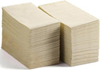 LEKOCH 200 PCS Eco Unbleached Napkins Disposable Bathroom Hand Towels 16'*16' Brown 2-Ply Compostable Plant-based Pulp Wedding Dinner Napkins