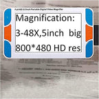 5 Inch Portable Video Digital Magnifier,Portable Handheld Digital Magnifier with LCD Display, 3x-48x Zoom and 26 Color Mode,for Visually Impaired