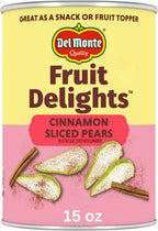 Del Monte Fruit Delights Sliced Pears with Cinnamon in Extra Light Syrup, 15 oz. Can