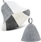 Yolev 2pcs Sauna Hat for Women Men Wool Felt Sauna Cap Russian Banya Cap Saunas Hat for Spa Steam Room