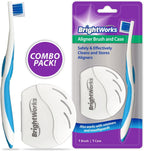 BrightWorks Aligner Brush and Case - Safely and Effectively Cleans and Stores Aligners