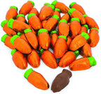 Fun Express Chocolate Candy Bulk Individually Wrapped - Premium Milk Chocolate Carrots for Easter Basket Stuffers | 1 Pound Pack with 38 Pieces for Kids Party Favors & Holiday Treats
