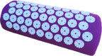 Acupressure Pillow Acupuncture Massager for Massage Neck Back Head Pain Relief, Relieves Muscle Stress Relaxation, Purple