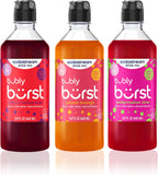 SodaStream Bubly Burst Variety Pack, New Pour Bottle Drink Mix (440ml, Pack of 3)