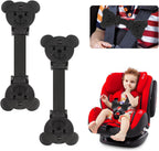 Anti Escape Strap Lock Baby Harness Chest Clip, Baby Safety Strap Prevent Children/Kids Taking Their Arms Out of High Chairs/Strollers/Baby Reins(2 Pack, Bear-Shaped)