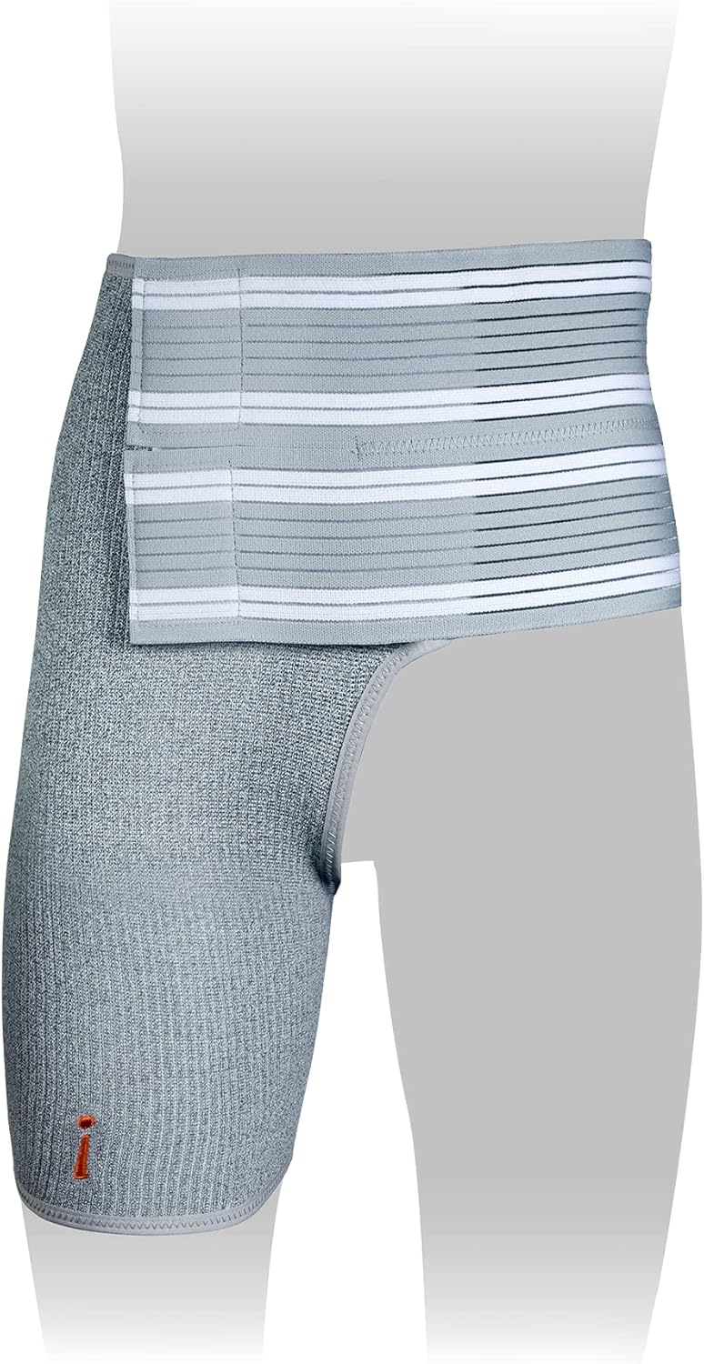 Incrediwear Hip Brace – Hip Brace for Women and Men, Supports Hip Pain Relief and Aids Hip Injury Recovery, Reduces Swelling, Designed for Support, Comfort, & Mobility (Right Leg, Medium)