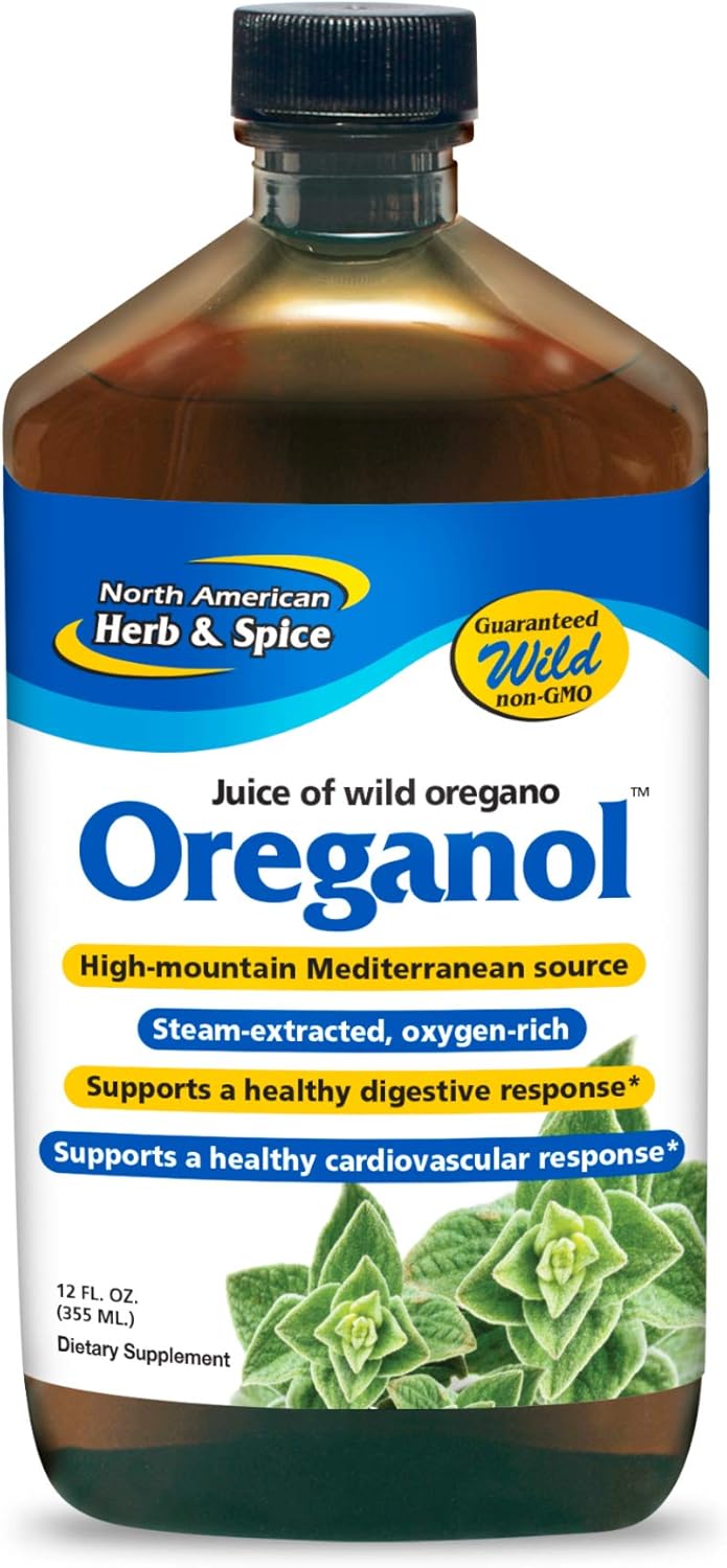 NORTH AMERICAN HERB & SPICE Oreganol P73 Juice - 12 fl. oz. - Wild Oregano Oil - Heart & Digestive Health - Kidney, Pancreas & Liver Support - Non-GMO - 173 Total Servings