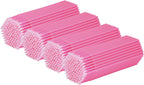 tifanso 400PCS Micro Cotton Swabs, Disposable Eyelash Microswabs for Eyelash Extensions, Lash Brush Applicators Pink(Head Diameter: 2.0mm)