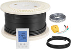 VEVOR Underfloor Heating Cable Kit, 200 sqft 240V, Smart Thermostat & Alarm, Easy Install for Tile, Stone & Vinyl Flooring