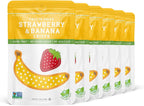 Nature's Turn Freeze-Dried Fruit Crisps – Healthy, Gluten-Free, Plant-Based, Crispy & Delicious Snack – Ideal for Cereal, & School On-the-Go Snacks – Strawberry & Banana, 6 Bags (1.2 oz Each)