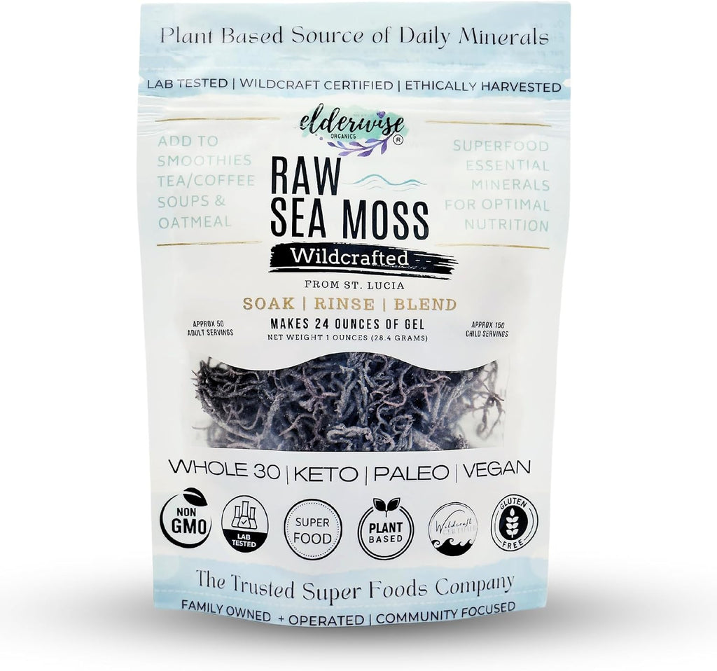 Sea Moss | Purple | Makes 24oz of Gel | Raw + Non GMO | Sundried | WILDCRAFTED