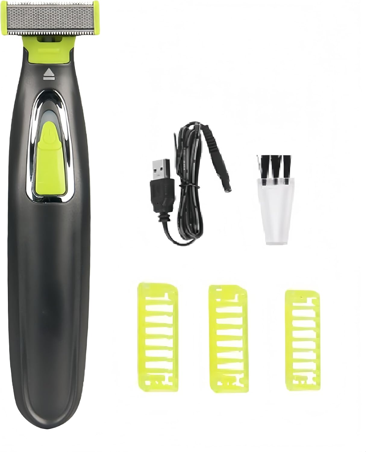 Beard Trimmer for Men, Rechargeable Face & Body Hair Trimmer, Washable Mens Electric Razors for Shaving Face, Beard, Mustache Trimmer, Double Sided Tooth Razors for Teen Boys