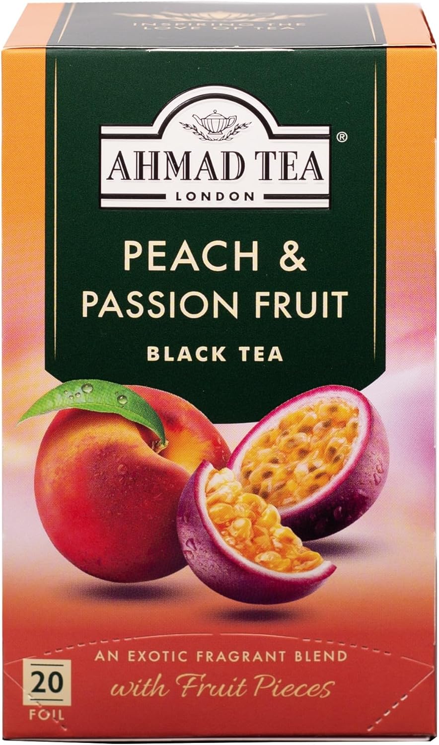 Ahmad Tea of London Peach & Passion Fruit Tea Bags 20s Box