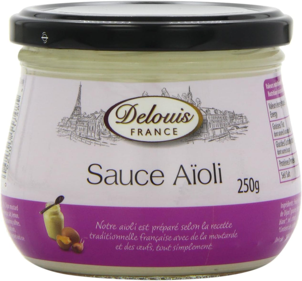 Delouis Garlic Mayonnaise - Aioli 250 g (Pack of 3)