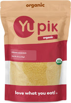 Yupik Organic Couscous, 2.2 lb (35.2 oz), Non-GMO, Vegan, Kosher, USDA Certified, Nutty & Tender Durum Wheat Grain, Low-Calorie, High Fiber & Protein, Ideal for Salads, Soups & Baking