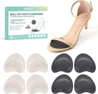 Leather Metatarsal Pads Women - Welnove 4 Pairs Ball of Foot Cushions for Women Men Comfort Anti Slip Forefoot Pads Inserts for High Heels, Sandals, Flats, Pumps and Mules All Day Pain Relief