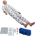 Mannequin Full Body 5.2ft Life Size Patient Human Model Multifunction Demonstration Mannequin Nursing Training Manikin for Patient Care & EMT Practice, Durable PVC for Teaching Pratice