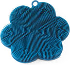 Fox Run Silicone Dish Scrubbing Brush, Navy