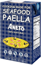 Aneto Seafood Paella Cooking Base Broth, 33.83 Fluid Ounce (6 Pack)