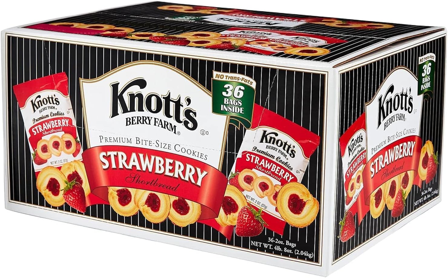 Strawberry Shortbread Cookies (2 Oz, 36 Pk.)