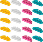 20pcs Plastic Toothpaste Squeezer 4-Color Toothpaste Tube Squeezer Cute Plastic Tube Squeezer Bracket, Multi Functional Toothpaste Squeezer, Used for Squeezing Residual Cleansing Milk Cosmetics