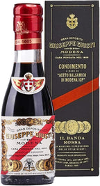 Giusti Balsamic Vinegar of Modena IGP – 5 Gold Medals Italian Aceto Balsamico di Modena in a Gift Box, Thick, Rich & Balanced Gourmet Condiment for Salads & Finishing Touches – 3.38 fl oz (100 ml)