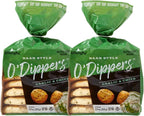 O'Doughs Gluten Free and Vegan Naan Style O'Dippers Flatbreads, GARLIC AND CHIVE, 7.4oz (Pack of 2)