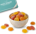 Andy Anand Chocolatier Pâtes de Fruits - Gluten Free French Fruit Jellies, Flown Fresh from France Mix of Natural Assorted Flavors, Guilt Free Indulgence with No Artificial Additives (24 Pcs, 8 Oz)