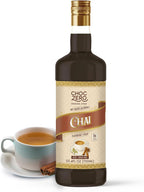 ChocZero Chai Flavoring Syrup, Sugar Free, Monk Fruit Sweetened, Prebiotic Fiber, Keto, Gluten Free, Vegan, No Sugar Alcohols – 25.4 Fluid Ounces