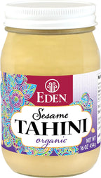 Eden Organic Roasted Tahini, 16 oz Glass Jar