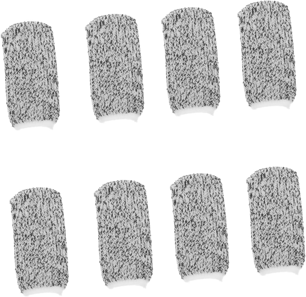 Healifty 10pcs Cut Resistant Fingertip Covers for Carving Cooking High Cut Protection Finger Guards Reusable and Lightweight