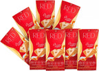 Red Delight Caramelized White Chocolate Bars - Pack of 8 - Full-Size Chocolate Treats - No Added Sugar, Lower Calorie, Reduced Fat Recipe
