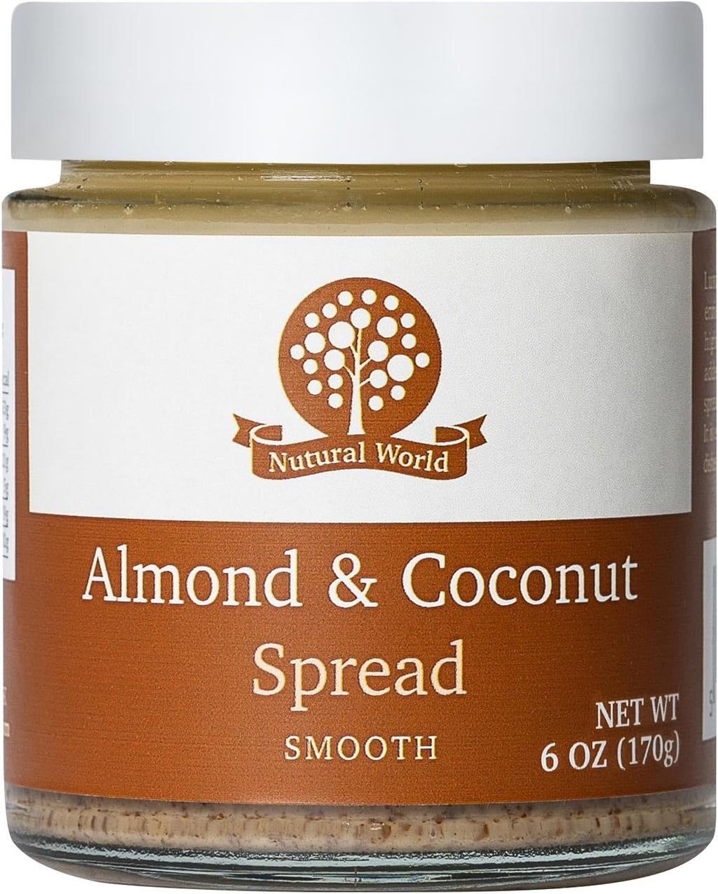 Nutural World Smooth Almond and Coconut spread 6 Oz (170g)