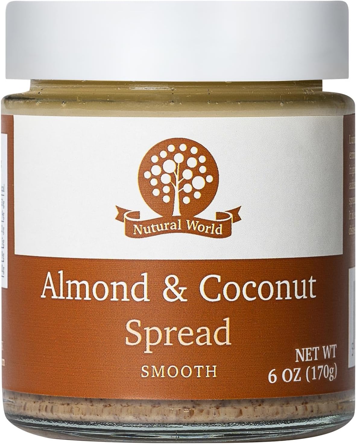 Nutural World Smooth Almond and Coconut spread 6 Oz (170g)