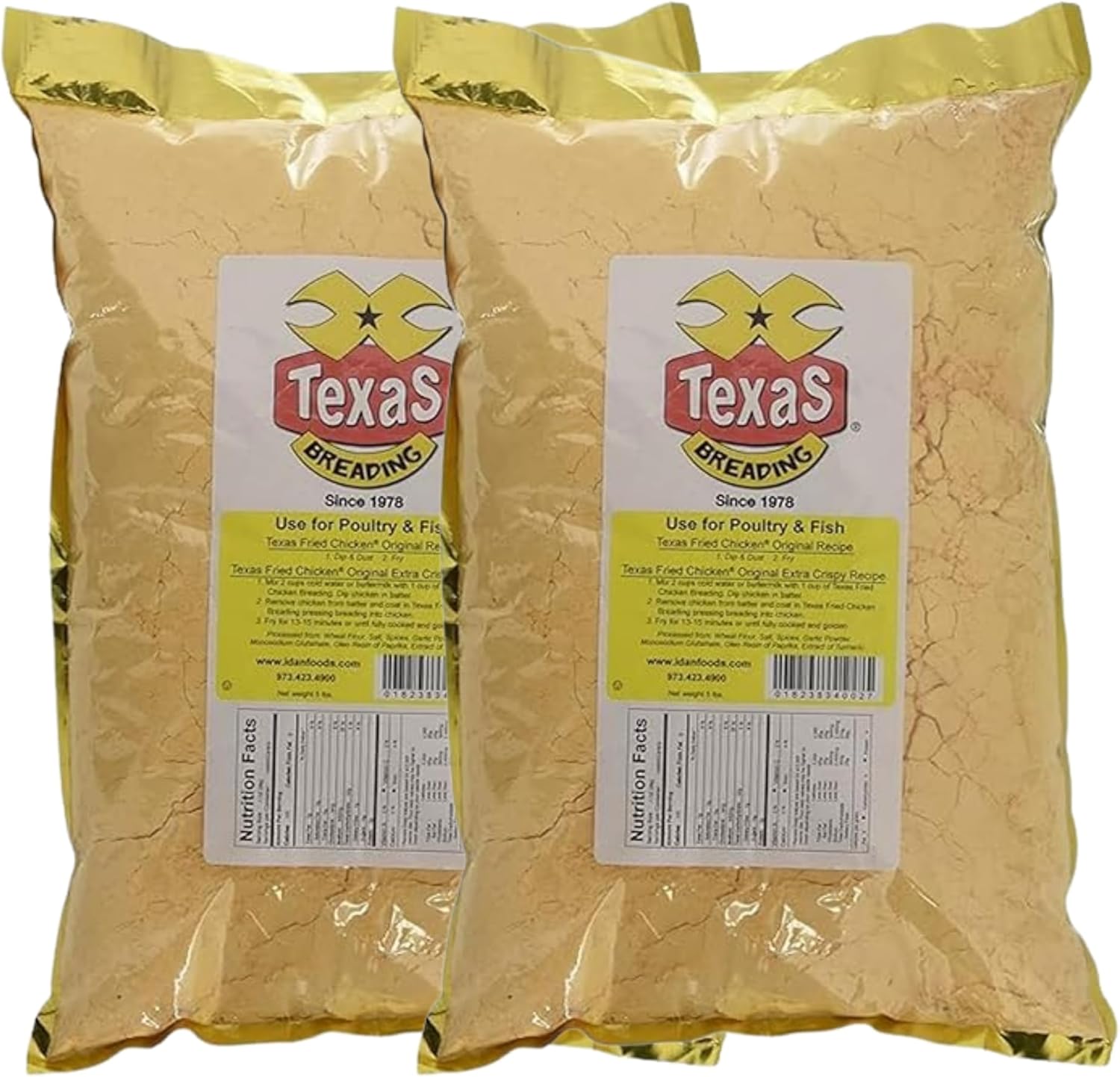 Texas Fried Chicken Breading, 5 lb (2-Pack, 10 lb Total)