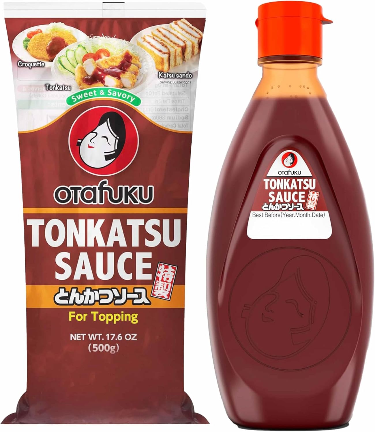 Otafuku Tonkatsu Sauce - 500g Authentic Japanese Katsu Sauce for Pork Cutlets, Made in Japan with Japanese Ingredients for Rich Flavor and Texture, Perfect for Tonkatsu Lovers and Japanese Food Enthusiasts