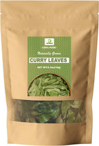 Diyon's whole dried Curry leaves 0.3oz (10g) 100% Natural, Pure and Air Dried Curry Leaves From Sri Lanka, Packed in a Kraft Stand up Resealable Pouch.