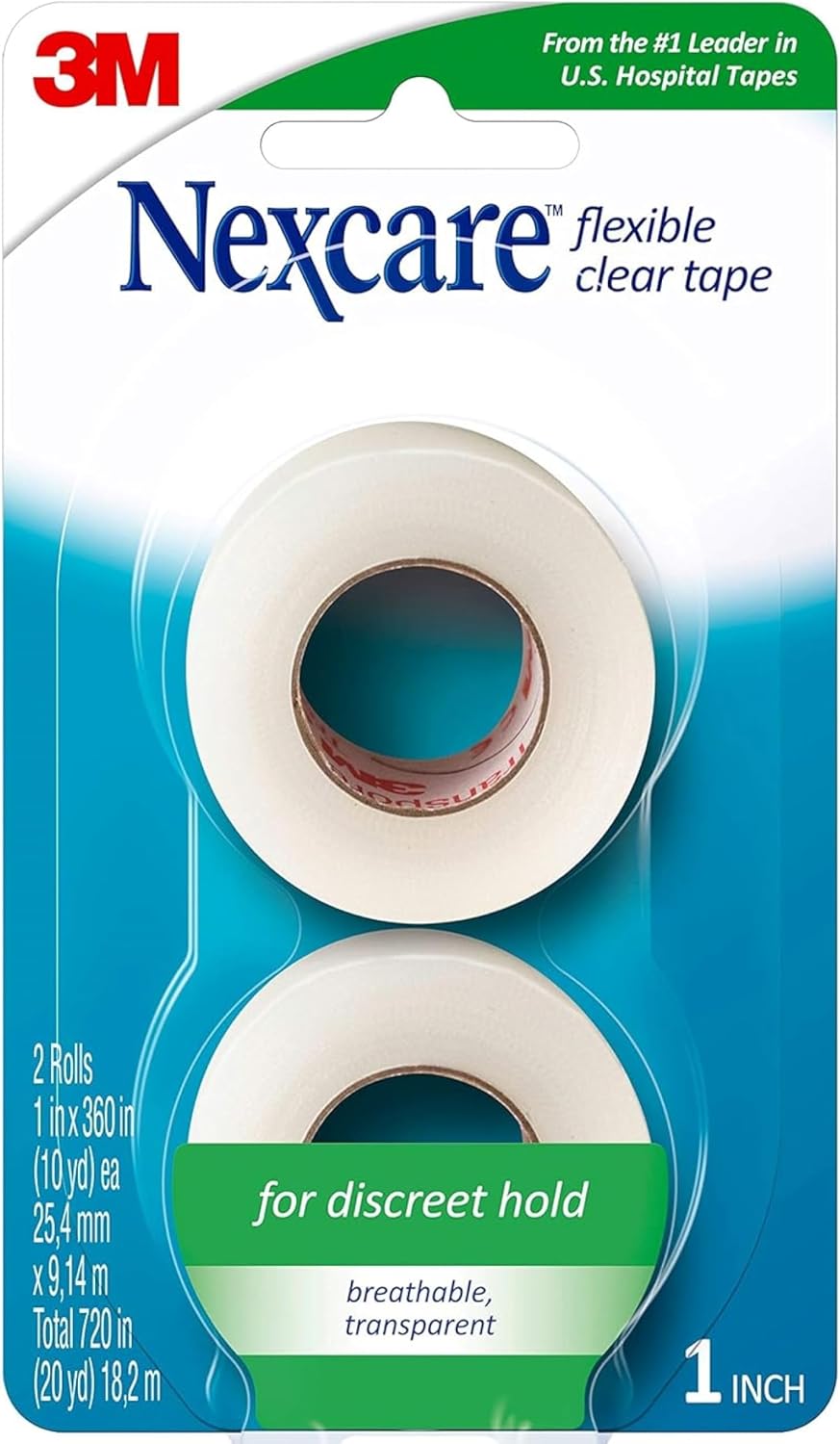 Nexcare 3m Flex Clear First Aid Tape 1 X 10yd, Pack of 2