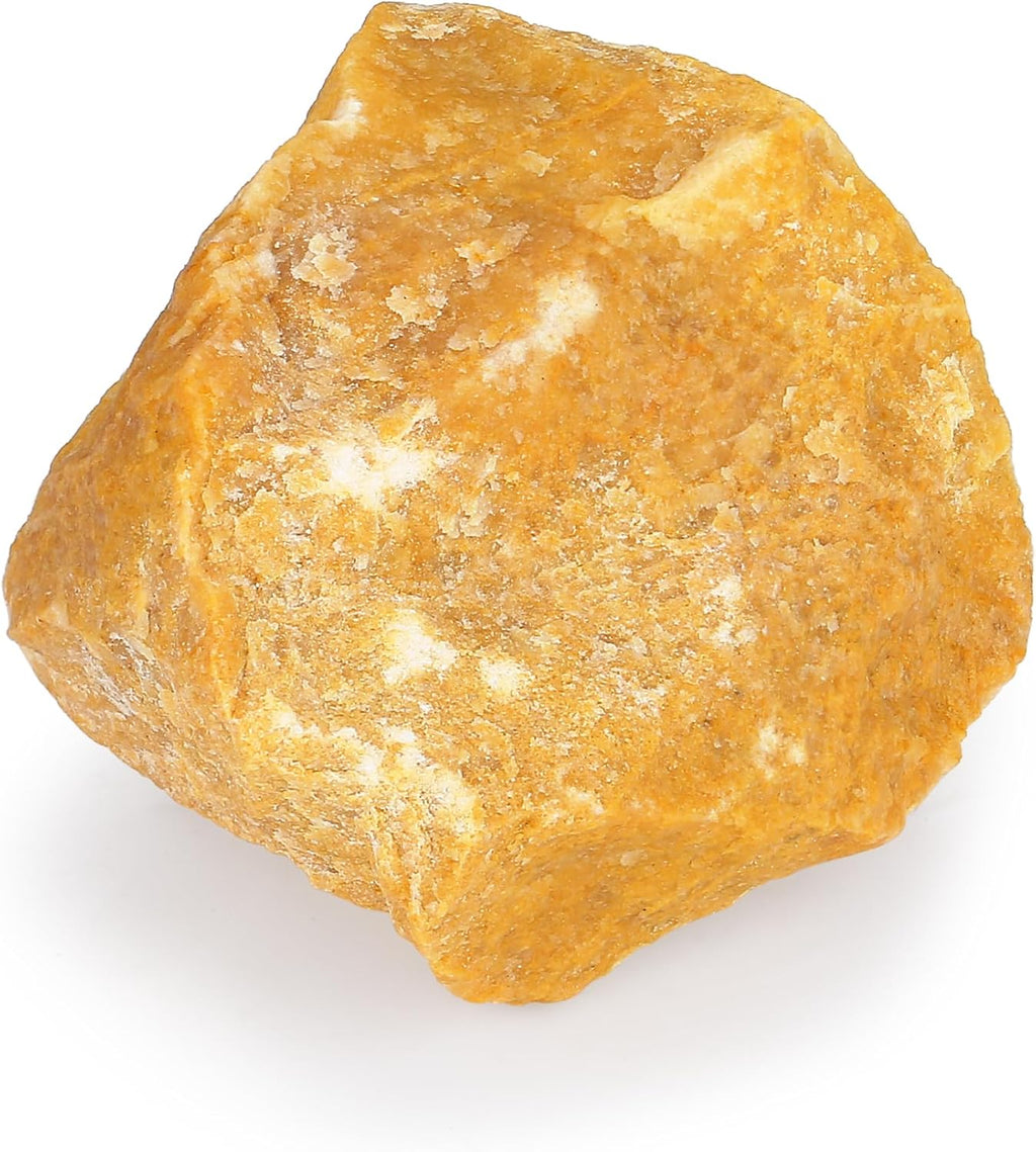 XIANNVXI Yellow Aventurine 1.8-2.2" Large Raw Crystals and Healing Stones Natural Rough Crystal Rocks for Decor Gifts Tumbling Cabbing Polishing Fountain Rocks 1PCS