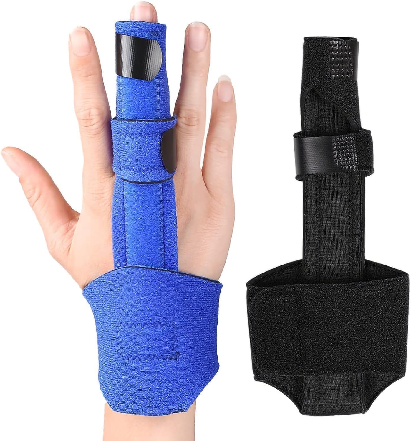 Trigger Finger Splint, Adjustable Middle Finger Hand Splint and Wrist Brace Support Left or Right Hand for Sprains, Mallet Injury, Arthritis, joint stabilizer