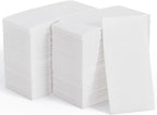 JOLLY CHEF 400 Pack Disposable Paper Napkins, Soft Bathroom Napkins Guest Disposable, 2-Ply White Paper Hand Towels for Halloween, Wedding, Thanksgiving