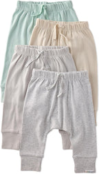 Jordan 4-Pack Jogger Baby & Toddler Pants 100% Organic Cotton Bottoms for Boys & Girls