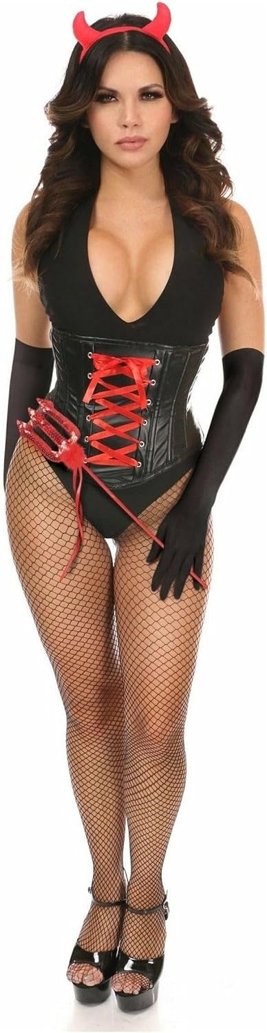 Daisy corsets womens Lavish 4 Pc Sexy Devil Corset Costume