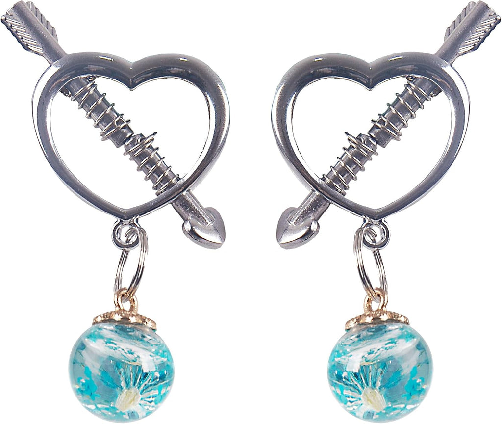Metal Nipple Clamps Adjustable Nipple Clamp Nipple Clips for Women Non Piercing Nipple Rings Nipple Toy