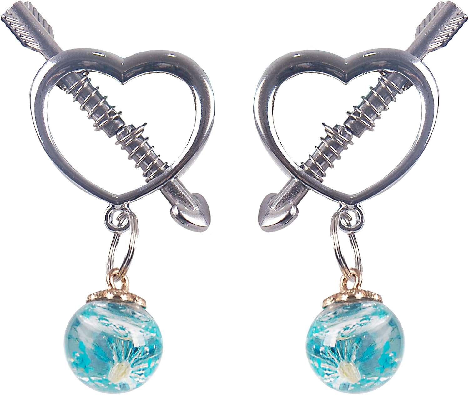 Metal Nipple Clamps Adjustable Nipple Clamp Nipple Clips for Women Non Piercing Nipple Rings Nipple Toy