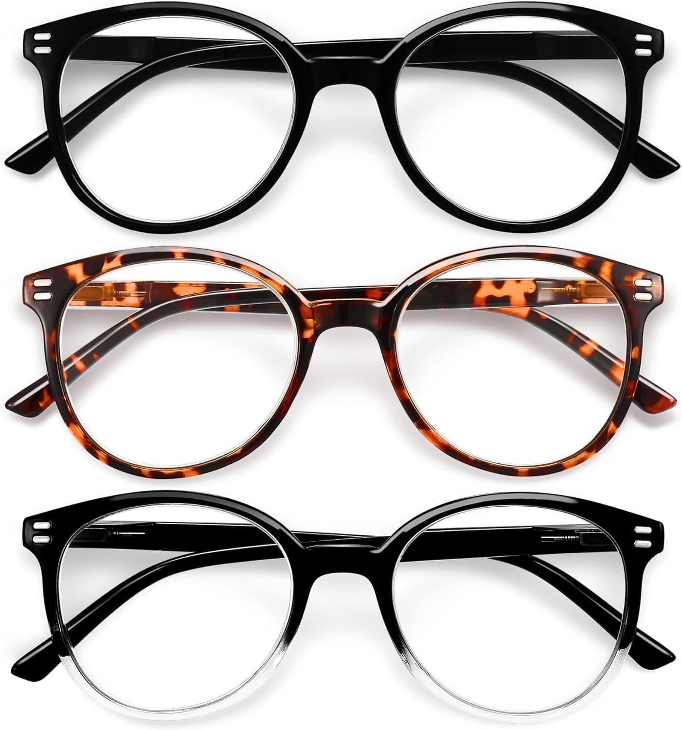 GIBLOGO Reading Glasses for Women/Men Eye Glasses Blue Light Reading Glasses Cheaters Eyeglasses