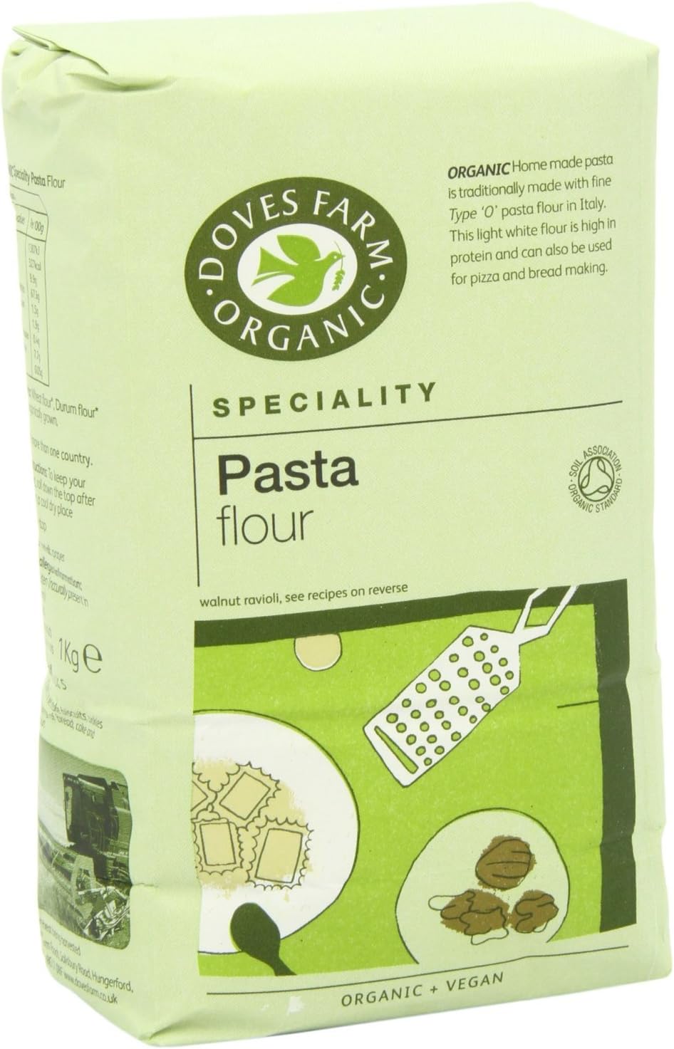 Doves Farm Pasta Flour 1kg - Pack of 2