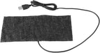 USB Heating Pads, Black 5V USB Carbon Fiber Heating Mat, Pad Warm Blanket to Warm Shoulder, Neck, Waist, Back, Abdomen and Cushion or Pet Bed 20 x 10cm/7.87 x 3.94inch